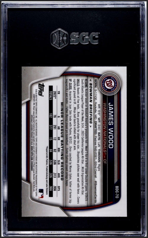 2023 Bowman Draft - Chrome James Wood #BDC-70