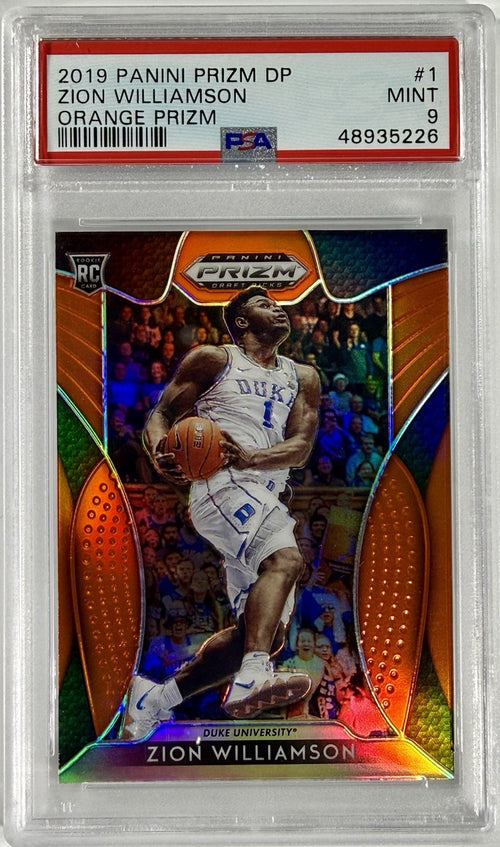 2019-20 Panini Prizm Draft Picks - Zion Williamson #1 Orange Prizm (RC)