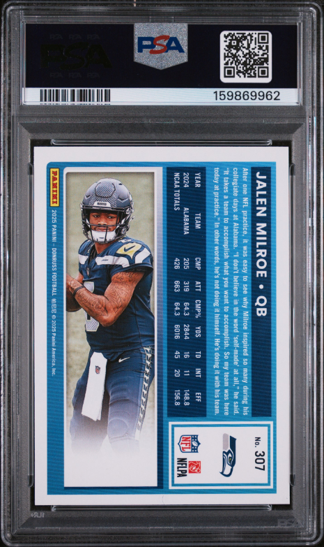 2025 Panini Jalen Milroe Press Proof Blue #307