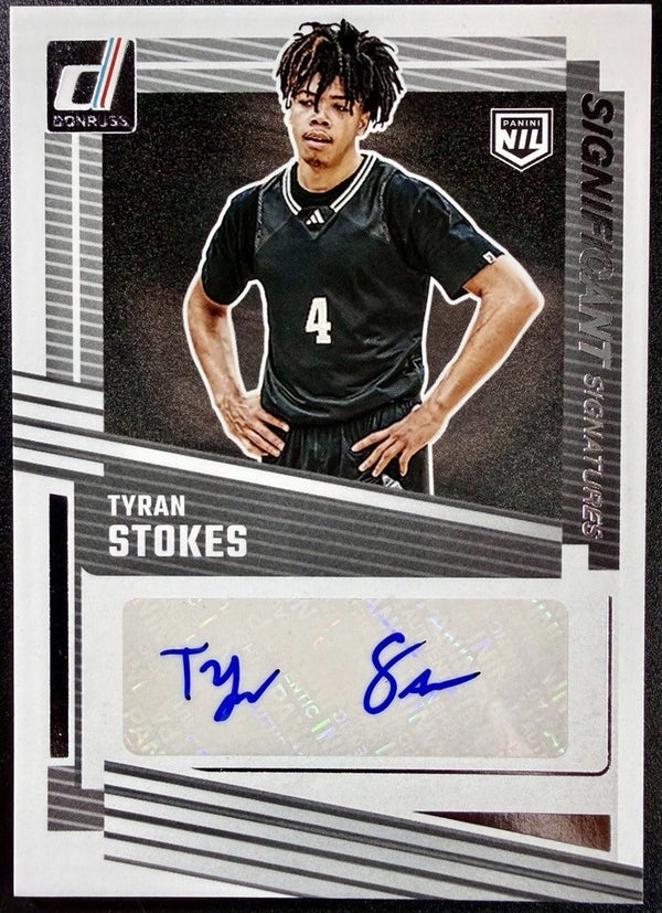 2025-26 Panini Donruss Significant Signatures Tyran Stokes #SS-TSK Kansas