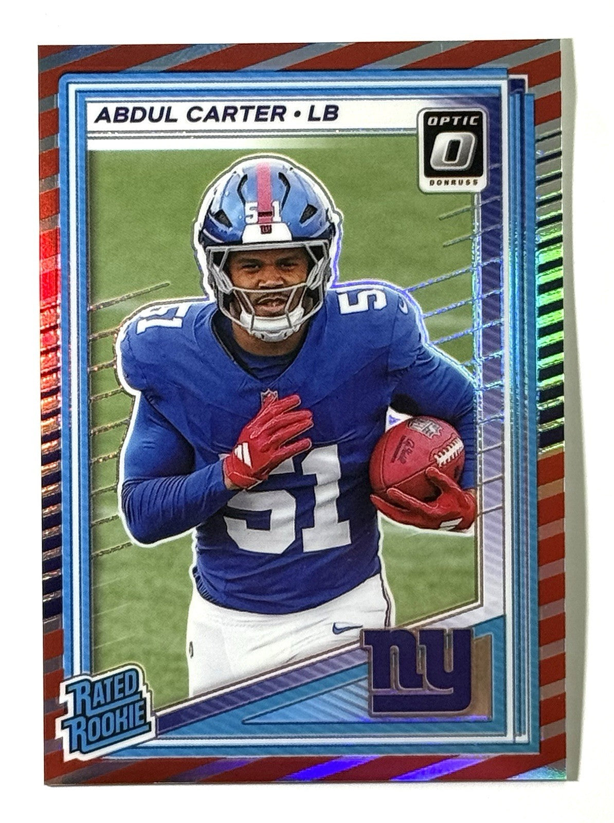 2025 Panini Donruss Optic - Rated Rookie Abdul Carter #300 Freedom Prizm (RC)