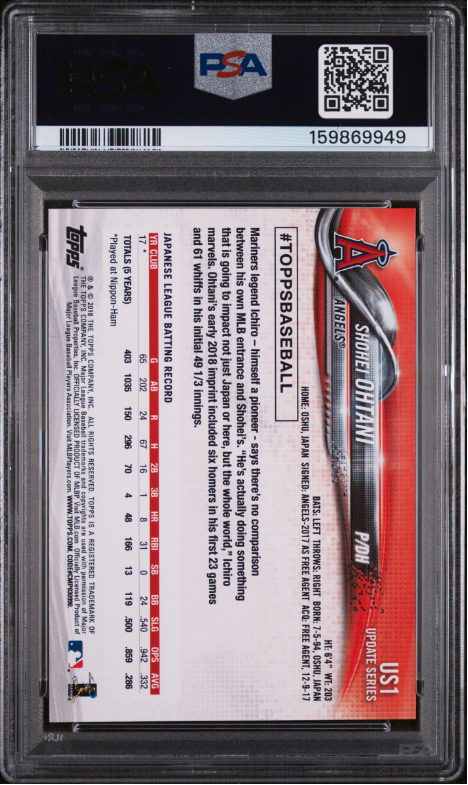 2018 Topps Update Shohei Ohtani #US1
