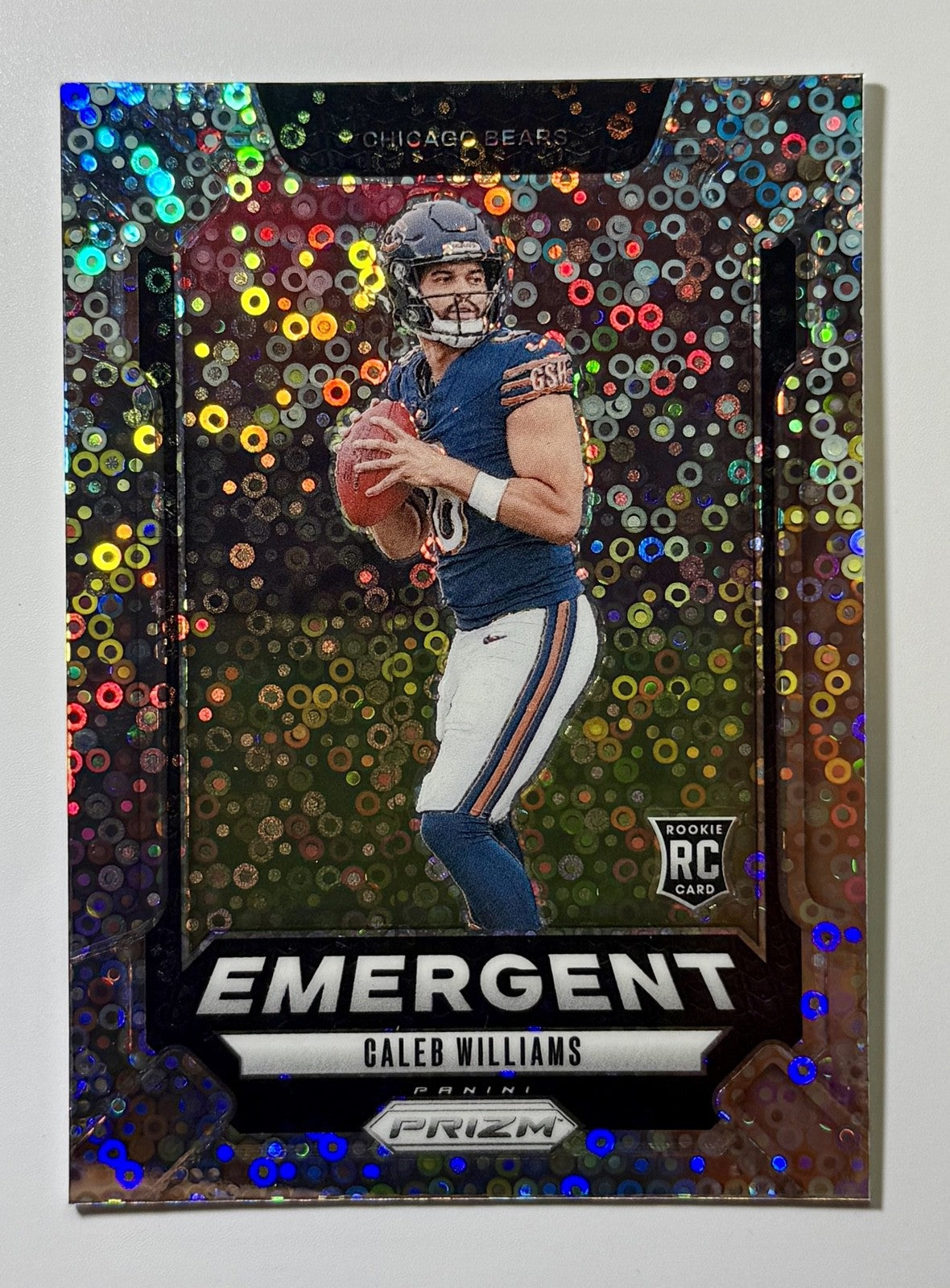 2024 Panini Prizm - Emergent Caleb Williams #1 No Huddle Prizm (RC)