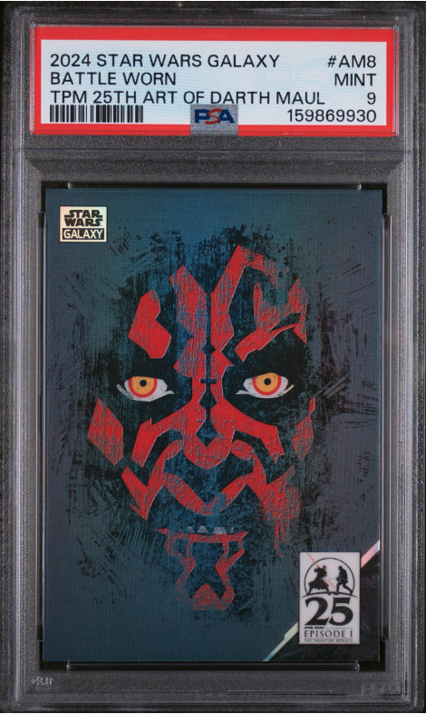 2024 Topps Star Wars Galaxy Battle Worn TPM 25th Art of Darth Maul #AM8