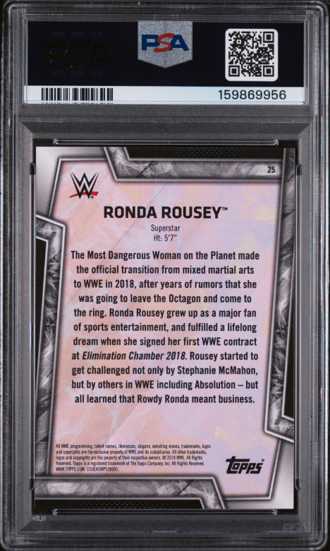 2018 Topps WWE Ronda Women's Division #25