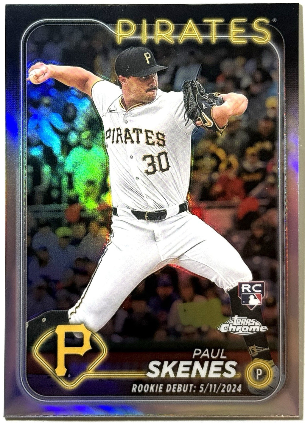 2024 Topps Chrome Update Series - Rookie Debut Paul Skenes #USC27 Refractor (RC)