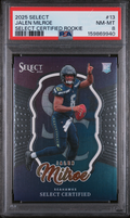 2025 Panini Select - Select Certified Rookies Jalen Milroe #13 (RC)