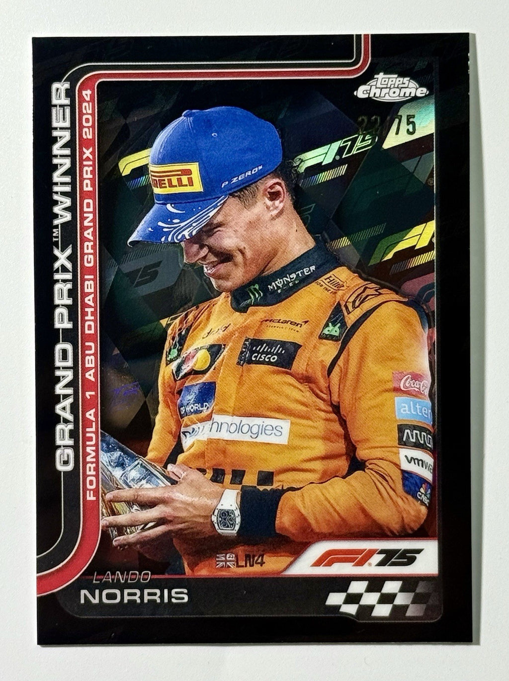 2025 Topps Chrome Formula 1 - Grand Prix Winners Lando Norris #116 F1 75th...