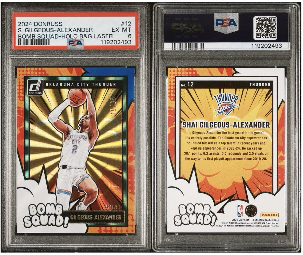 2024-25 Panini Donruss - Bomb Squad Shai Gilgeous-Alexander #12 Holo Blue &…