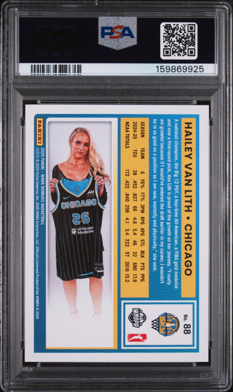 2025 Panini Donruss WNBA - Rated Rookie Hailey Van Lith #88 (RC)