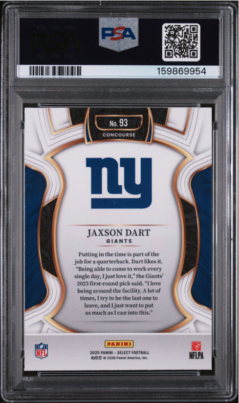 2025 Panini Select - Concourse Jaxson Dart #93 (RC)
