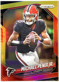 2025 Panini Prizm - Michael Penix Jr. #56 Red & Yellow Prizm /44