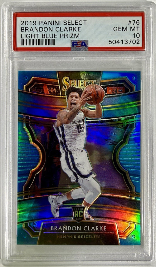 2019-20 Panini Select - Concourse Brandon Clarke #76 Light Blue Prizm /299 (RC)