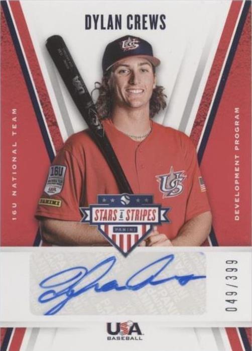 2019 Panini USA Baseball Stars & Stripes - 16u National Team Signatures Dylan...