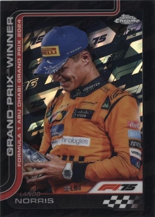 2025 Topps Chrome Formula 1 - Grand Prix Winners Lando Norris #116 F1 75th...