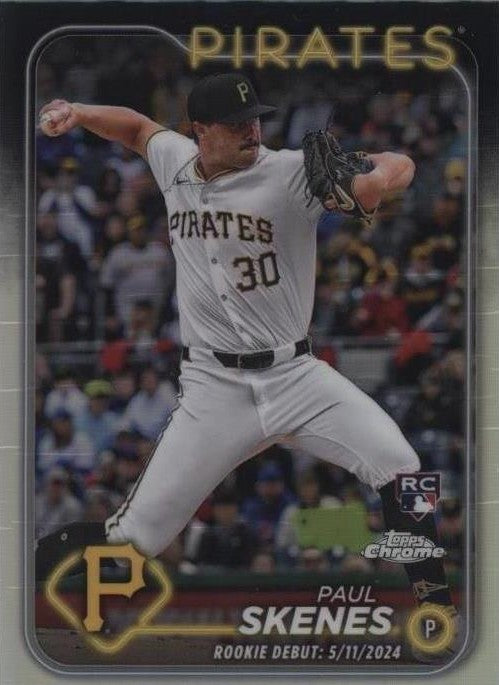 2024 Topps Chrome Update Series - Rookie Debut Paul Skenes #USC27 Refractor (RC)